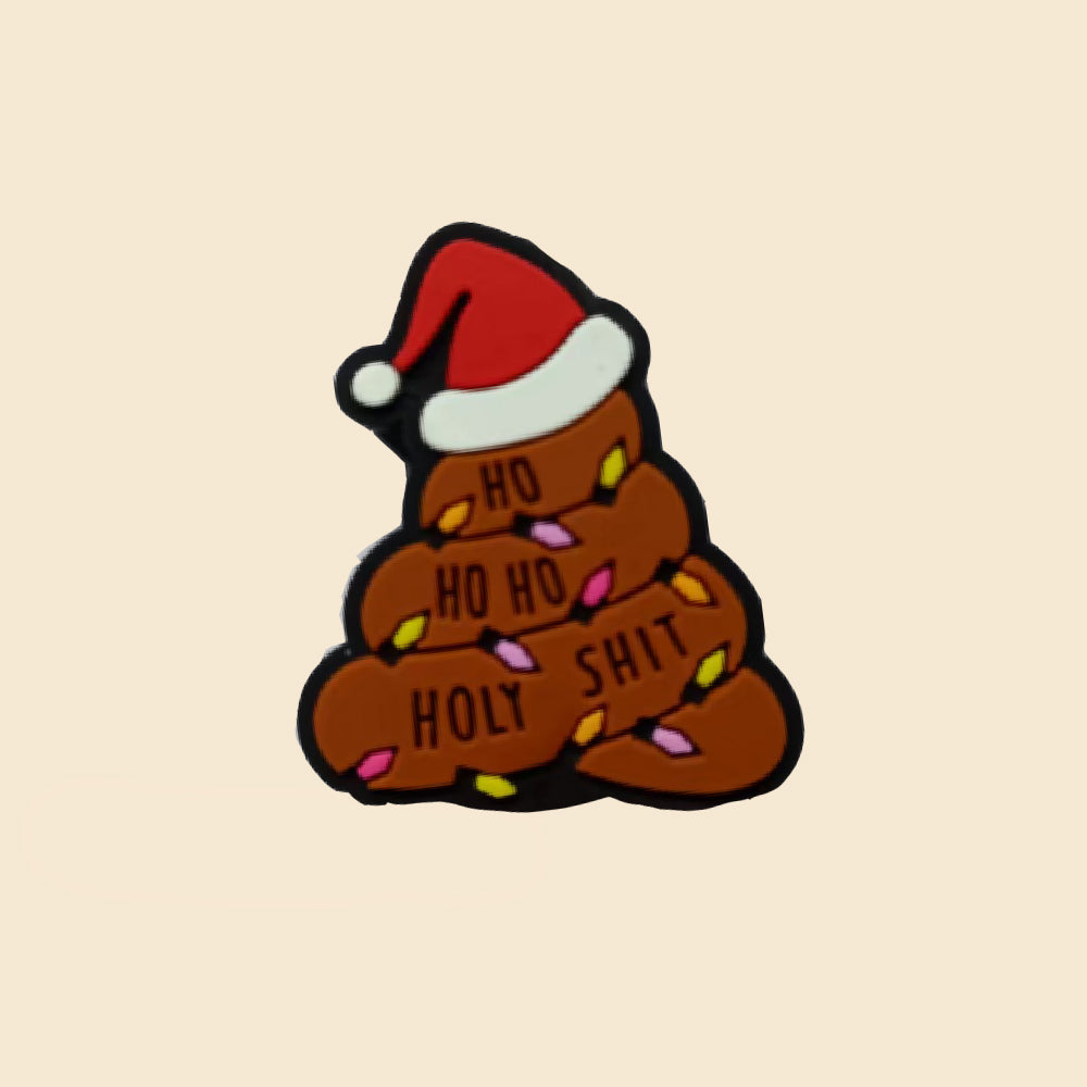 Wholesale 10pcs Cartoon Christmas Hat Christmas Tree Silicone Beads